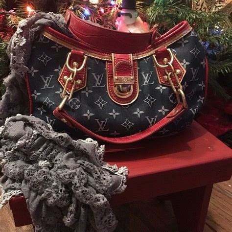 poshmark louis vuitton denim handbag